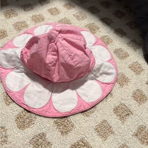 Gymboree Pink and White Flower Sun Hat